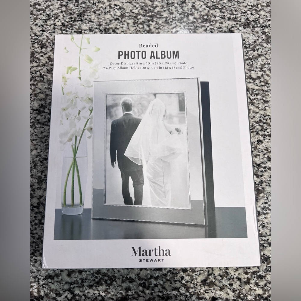 Martha Stewart Silver Beaded Photo Album